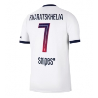 Camiseta Paris Saint-Germain Khvicha Kvaratskhelia #7 Segunda Equipación Replica 2026-27 mangas cortas